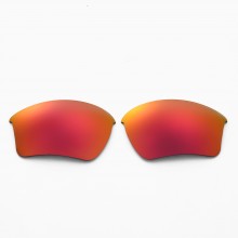 Walleva Fire Red ISARC Polarized Replacement Lenses for Oakley Half Jacket 2.0 XL (OO9154 Series) Sunglasses